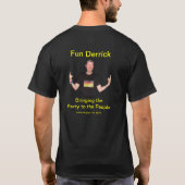 おもしろいのデリックのTシャツ Tシャツ (裏面)