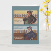 おもしろいのドイツの諺の挨拶状の友人の友情 カード (黄色い花)