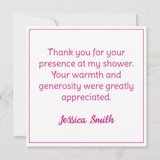 おもしろいのハイファーまたはブルジェンダーの表示 サンキューカード (裏面)