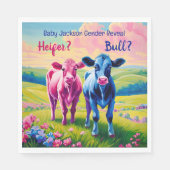 おもしろいのハイファーまたはブルジェンダーの表示 スタンダードランチョンナプキン (正面)