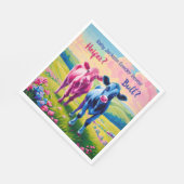 おもしろいのハイファーまたはブルジェンダーの表示 スタンダードランチョンナプキン (角)