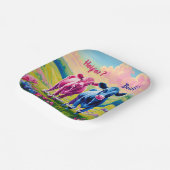 おもしろいのハイファーまたはブルジェンダーの表示 ペーパープレート (傾斜あり)