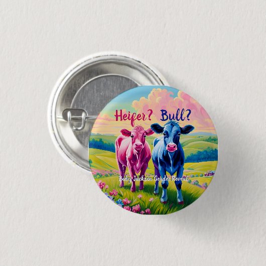 おもしろいのハイファーまたはブルジェンダーの表示 缶バッジ (正面&裏面)