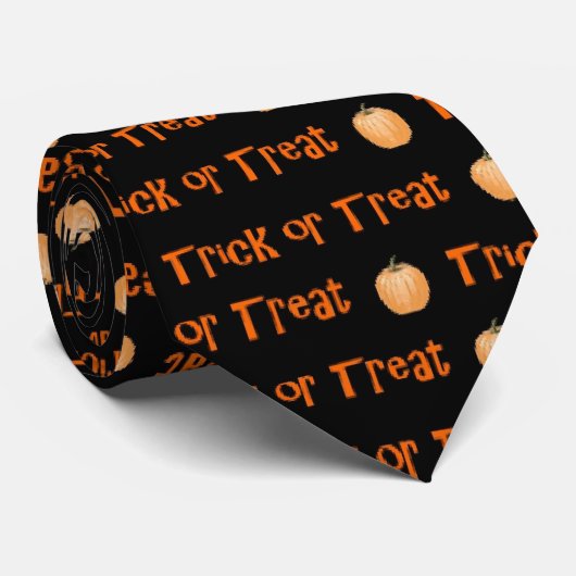 おもしろいのハロウィンのトリック・オア・トリートのタイ ネクタイ (ロール)