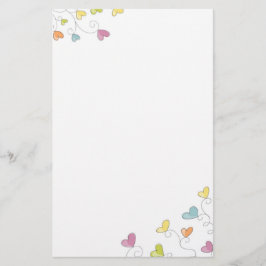 おもしろいのハート 便箋