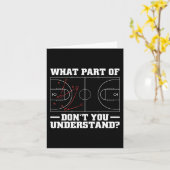 おもしろいのバスケ男性へットコーチ女性戦術図 カード (黄色い花)