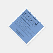 おもしろいのパーソナライズされた事実ナプキン スタンダードカクテルナプキン (角)