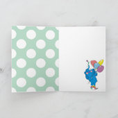 おもしろいのパーソナライズなハッピーバースデー象カード カード (内部)