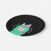 おもしろいのパーティーのEmojiのラマ ペーパープレート (アングル)