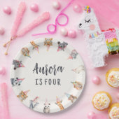 おもしろいのパーティー帽子をテーマにしたパーティープレート ペーパープレート (パーティー)