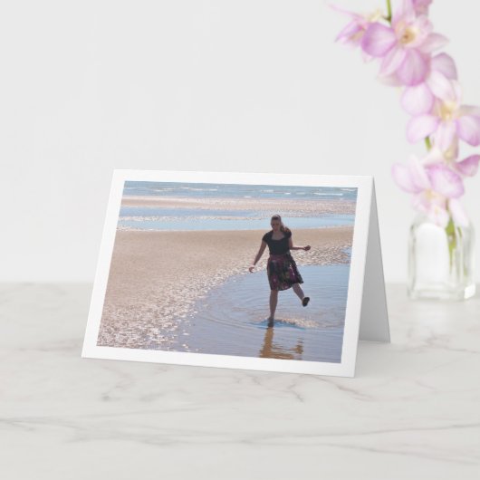 おもしろいのビーチ カード (蘭)