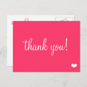 おもしろいのピンクは感謝していしています ポストカード (正面/裏面)