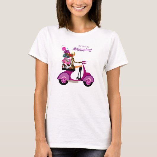 おもしろいのファッションの財布のTシャツの紫色 Tシャツ (正面)