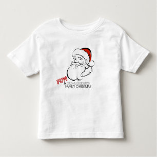 おもしろいのファッションド古い家族のクリスマス子供へシャツ トドラーTシャツ