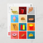 おもしろいのファースト・フード ポストカード (正面/裏面)