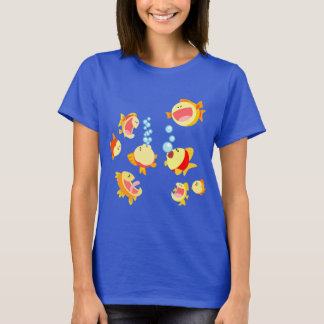 おもしろいのフィッシュタンクの女性用Tシャツ Tシャツ