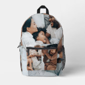 おもしろいのフォトコラージュテンプレート7枚の写真 プリントバックパック (正面)