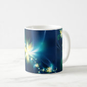 おもしろいのフラクタルの花のマグ コーヒーマグカップ (正面右)