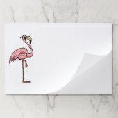 おもしろいのフラミンゴの紙のパッド ペーパーパッド (折り畳み)