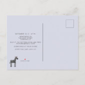 おもしろいのベビーシャワー インビテーションポストカード (裏面)