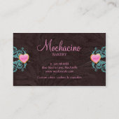 おもしろいのベーカリーの名刺のカップケーキのシマウマBBP 名刺 (裏面)