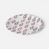 おもしろいのペンギンの紙皿 ペーパープレート (アングル)