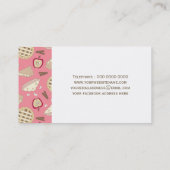 おもしろいのペーストリー作りの職人の名刺 名刺 (裏面)