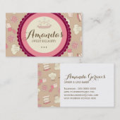 おもしろいのペーストリー作りの職人の名刺 名刺 (正面/裏面)