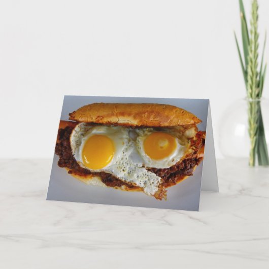 おもしろいのホットドッグの挨拶状! カード (正面)