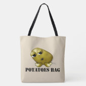 おもしろいのポテトのトートバック トートバッグ (裏面)