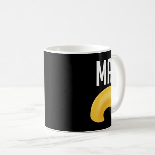 おもしろいのマカロニとチーズハロウィーンの衣装 コーヒーマグカップ (正面右)