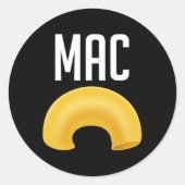 おもしろいのマカロニとチーズハロウィーンの衣装 ラウンドシール (正面)