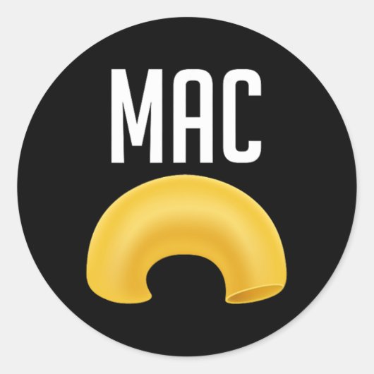 おもしろいのマカロニとチーズハロウィーンの衣装 ラウンドシール (正面)