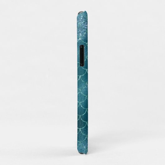 おもしろいのマーメイド深いアクアのピンクのシェル Case-Mate iPhoneケース (裏面/右)