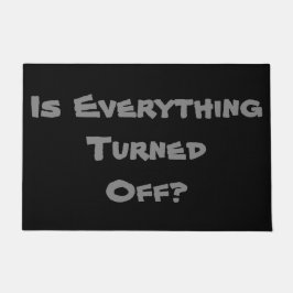 おもしろいのメモは黒いおよび灰色のオリジナルを忘れません ドアマット