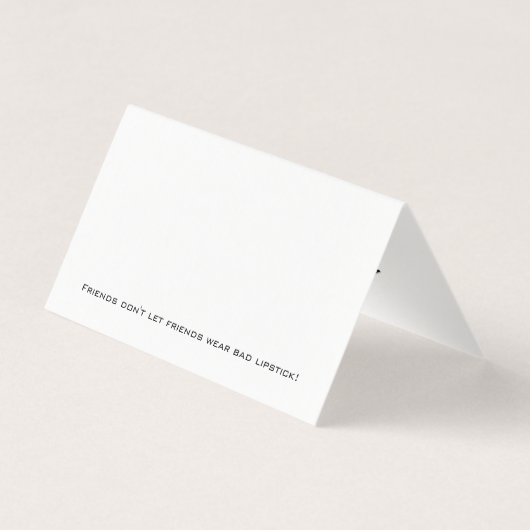 おもしろいのモダンな名刺| Lipsenseのディストリビューター 名刺 (裏面)