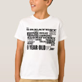 おもしろいのモダン9の誕生会のすばらしい9歳児 Tシャツ