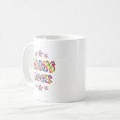 おもしろいのヤギの石 コーヒーマグカップ (正面左)