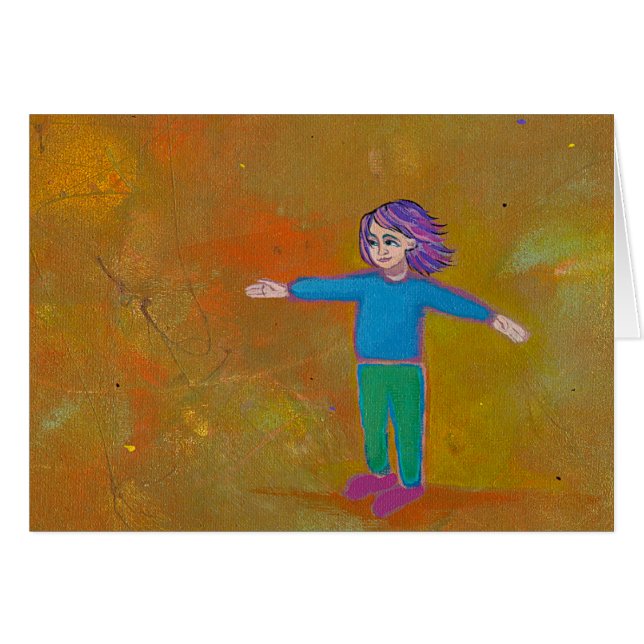 おもしろいのユニークな芸術のモダンの抽象芸術の多彩な女性の風 (正面横)