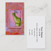 おもしろいのユニークな芸術わにおよび鳥の勢力の均衡 名刺 (正面/裏面)