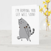 おもしろいのユーモアは感じより壊れた骨のカード カード (黄色い花)