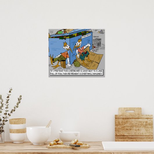 おもしろいのリタイアポスター ポスター (キッチン)