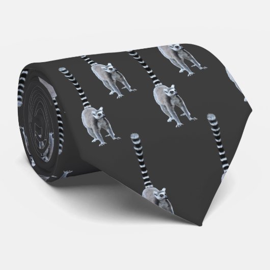 おもしろいのリングによって後につかれるLemurのパーティー ネクタイ (ロール)