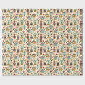 おもしろいのレトロのロボット図解入りの、写真付きのなパターン(クリーム) ラッピングペーパー (フラット)