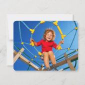 おもしろいのレトロの素晴しいエイリアンは写真のサンキューカードをからかいます サンキューカード (裏面)