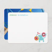 おもしろいのレトロの素晴しいエイリアンは写真のサンキューカードをからかいます サンキューカード (正面/裏面)