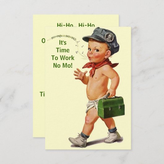 おもしろいのレトロの退職のパーティの招待状と祝って下さい 招待状 (正面/裏面)