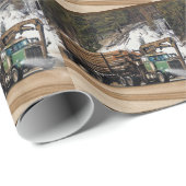 おもしろいのログイン-ログアウトの記録のトラック運転手の芸術のデザイン ラッピングペーパー (ロールコーナー)