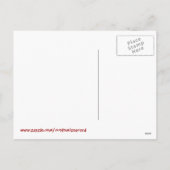 おもしろいのヴィンテージのサーカスポスターバレンタインカード シーズンポストカード (裏面)