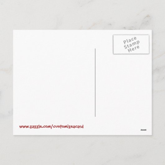 おもしろいのヴィンテージのサーカスポスターバレンタインカード シーズンポストカード (裏面)